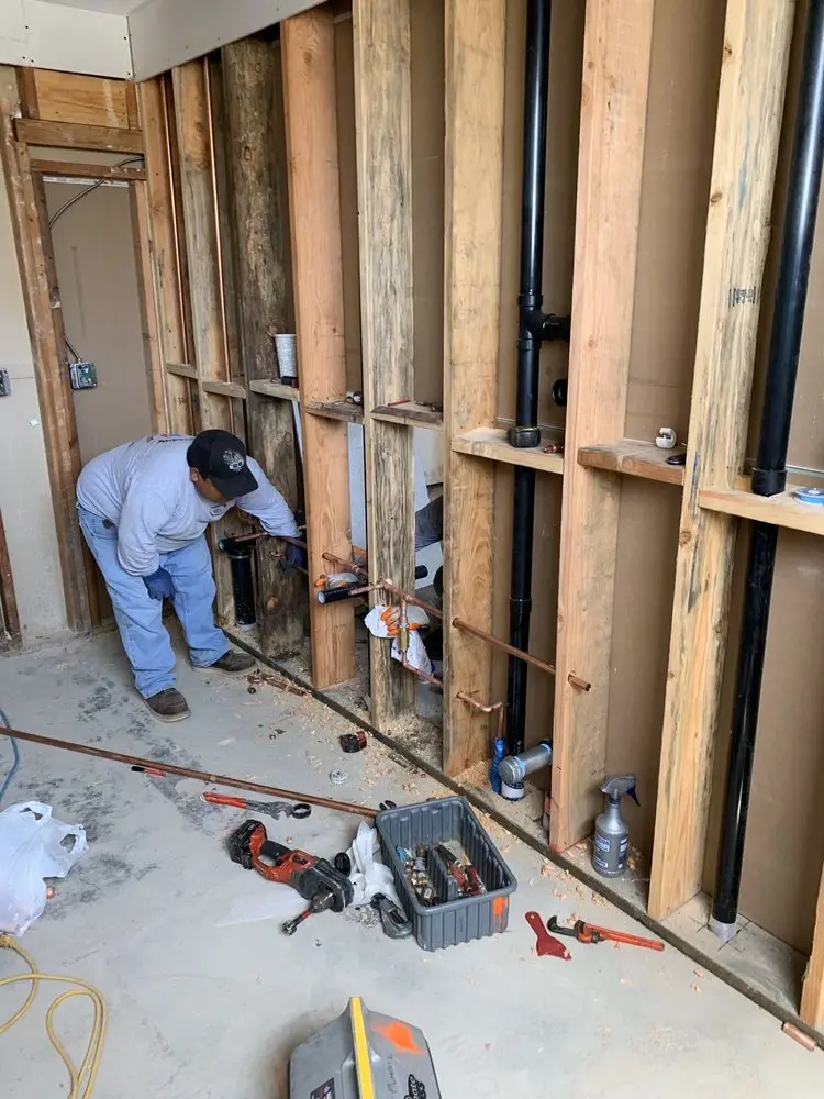 Commercial rough-in plumbing for Water Heater Replacement in Santa Fe Industrial Park